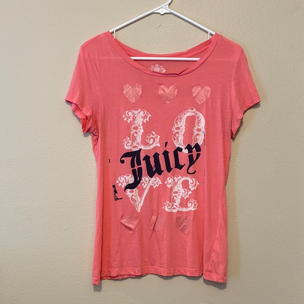 Juicy Couture pink t shirt